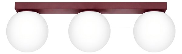 Sollux Lighting Stropní svítidlo YOLI 3 bordó