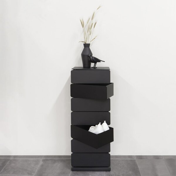 Černá kovová komoda 37x99x26 cm Joey – Spinder Design