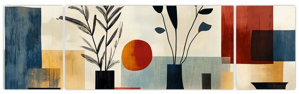 Obraz - Kubistické vázy (170x50 cm)