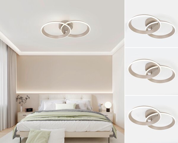 STROPNÍ LED SVÍTIDLO, 53,5/33/9,3 cm Dieter Knoll - Stropní svítidla