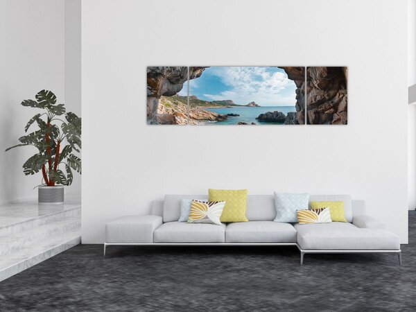 Obraz - Jeskyně u moře (170x50 cm)