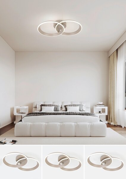 STROPNÍ LED SVÍTIDLO, 53,5/33/9,3 cm Dieter Knoll - Stropní svítidla