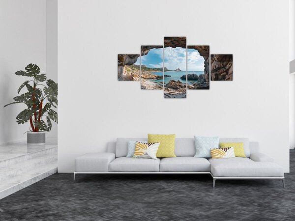 Obraz - Jeskyně u moře (125x70 cm)