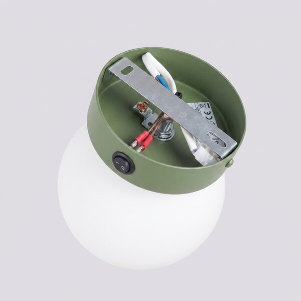 Sollux Lighting Nástěnné svítidlo YOLI 1 olivově zelené s vypínačem