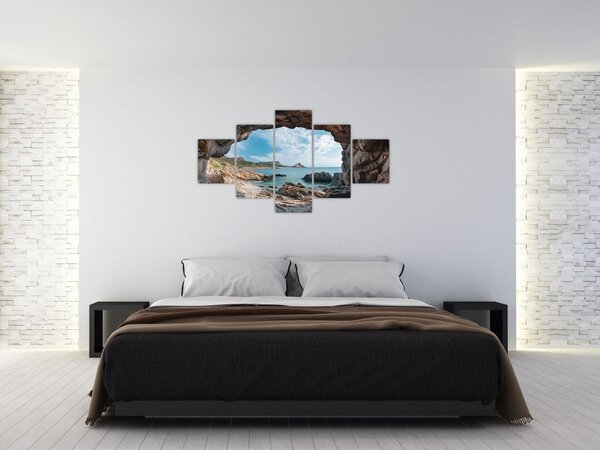 Obraz - Jeskyně u moře (125x70 cm)