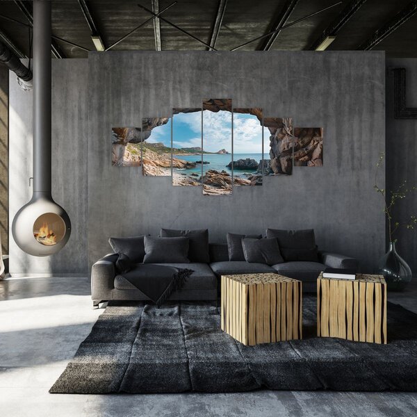 Obraz - Jeskyně u moře (210x100 cm)