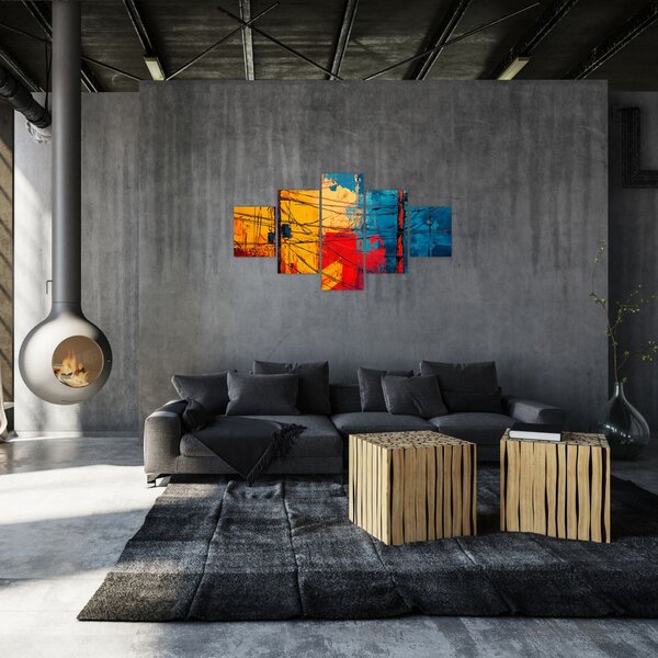 Obraz - Abstraktní elektrické vedení (125x70 cm)