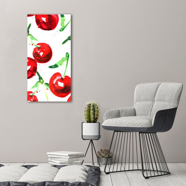 Vertikální Moderní fotoobraz canvas na rámu Višně ocv-104287844