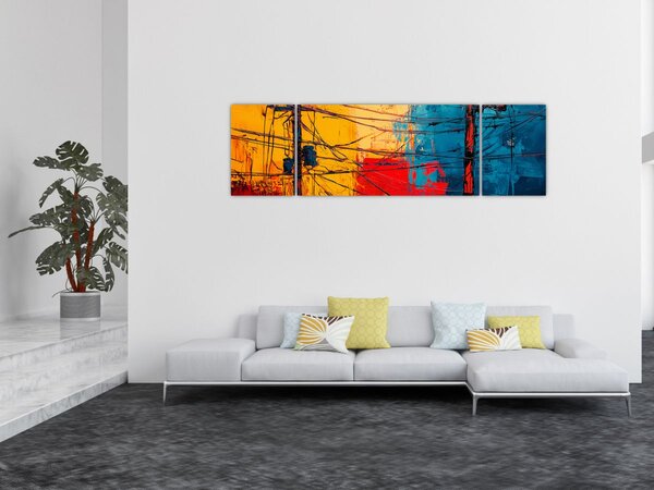 Obraz - Abstraktní elektrické vedení (170x50 cm)