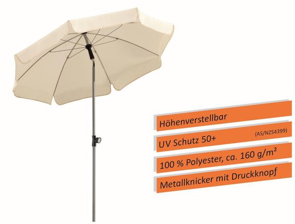 SLUNEČNÍK 150/220/150 cm Schneider - Online Only zastínění, Online Only