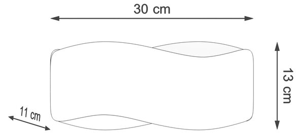 Sollux Lighting Nástěnné svítidlo TILA 30 okrově červené