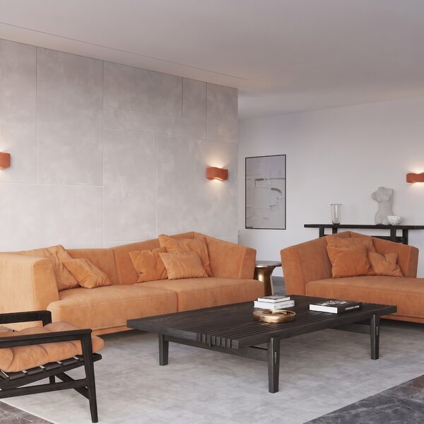 Sollux Lighting Nástěnné svítidlo TILA 30 okrově červené
