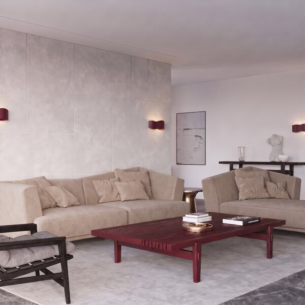 Sollux Lighting Nástěnné svítidlo TILA 30 bordó