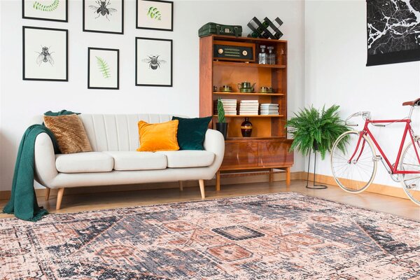 BĚHOUN, 80/150 cm, hnědá, šedá - Online Only koberce & rohožky, Online Only