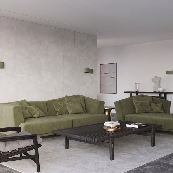Sollux Lighting Nástěnné svítidlo TILA 30 olivově zelené