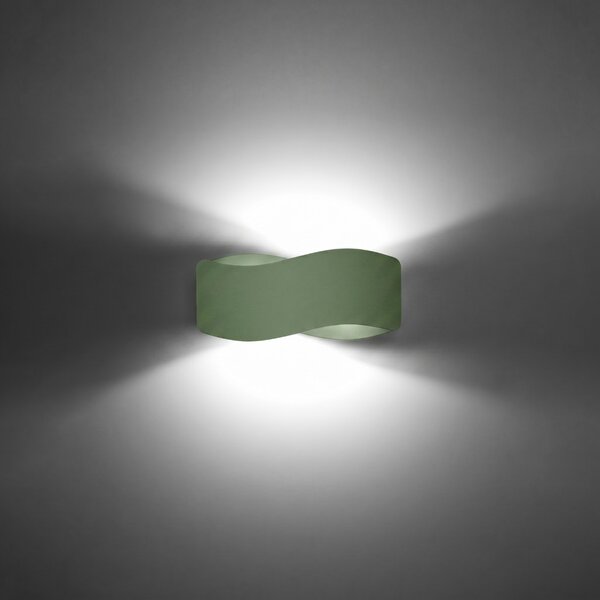 Sollux Lighting Nástěnné svítidlo TILA 30 olivově zelené