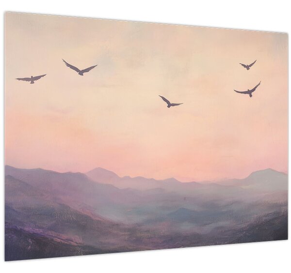 Obraz - Hejno ptáků II. (70x50 cm)