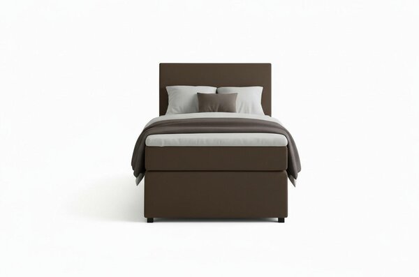 POSTEL BOXSPRING, 90/200 cm, hnědá MID.YOU - Jednolůžkové postele, Online Only