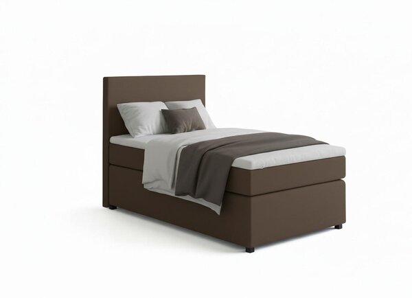 POSTEL BOXSPRING, 90/200 cm, hnědá MID.YOU - Jednolůžkové postele, Online Only