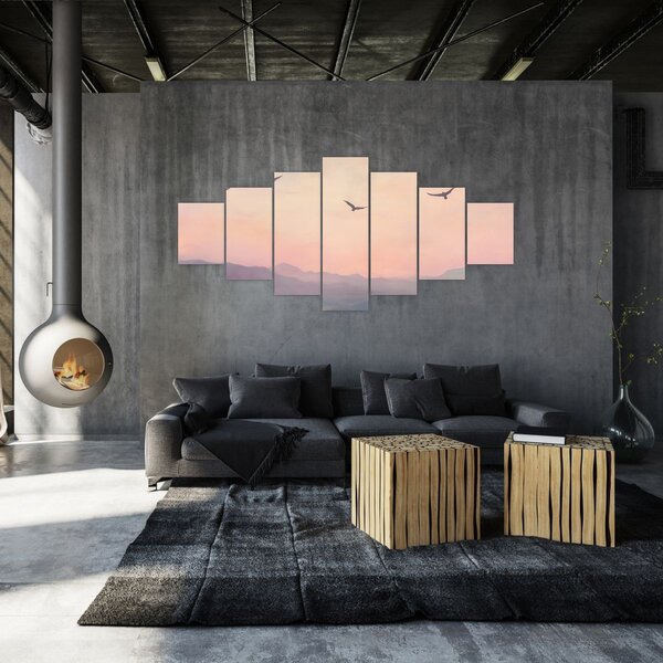 Obraz - Hejno ptáků II. (210x100 cm)