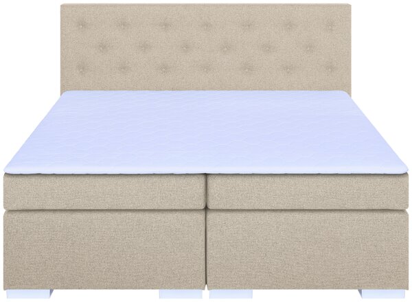 POSTEL BOXSPRING, 180/200 cm, béžová MID.YOU - Manželské postele, Online Only