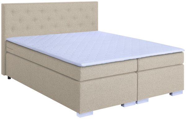 POSTEL BOXSPRING, 180/200 cm, béžová MID.YOU - Manželské postele, Online Only