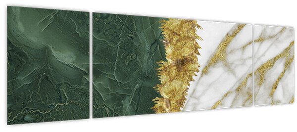 Obraz - Zelený mramor N⁰1 (170x50 cm)
