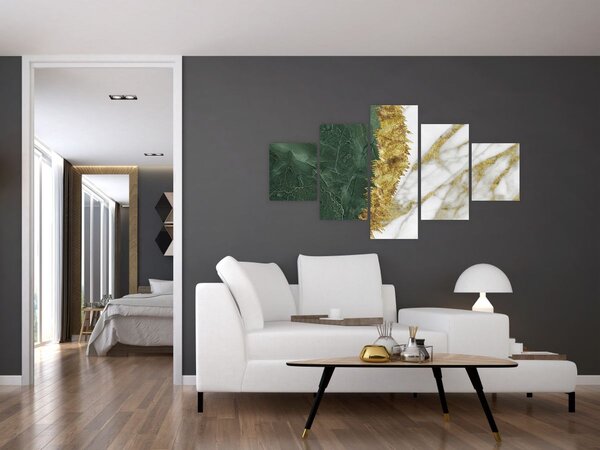 Obraz - Zelený mramor N⁰1 (125x70 cm)