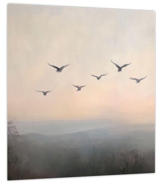 Obraz - Hejno ptáků (30x30 cm)
