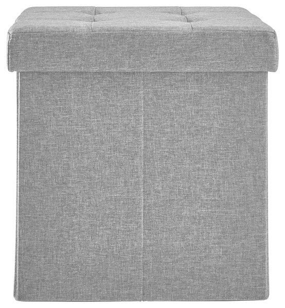 SEDACÍ BOX, textil, kompozitní dřevo, 38/38/38 cm Carryhome - Taburety