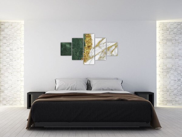 Obraz - Zelený mramor N⁰1 (125x70 cm)