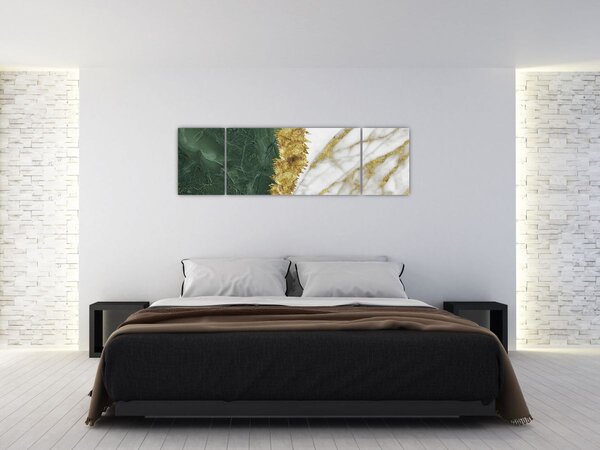 Obraz - Zelený mramor N⁰1 (170x50 cm)