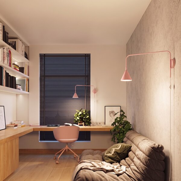 Sollux Lighting Nástěnné svítidlo NOX růžové