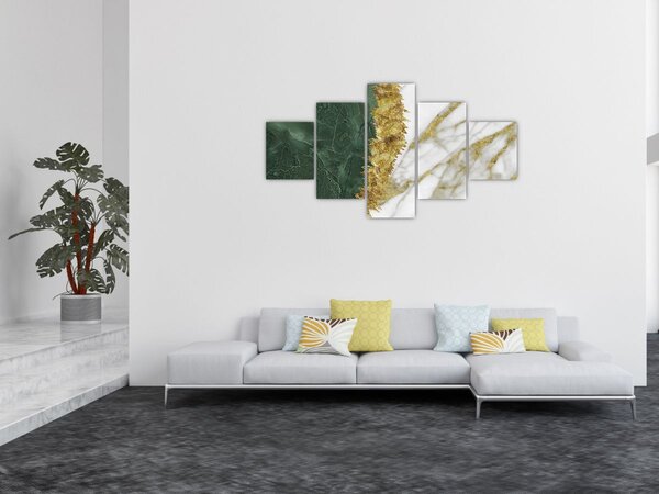 Obraz - Zelený mramor N⁰1 (125x70 cm)