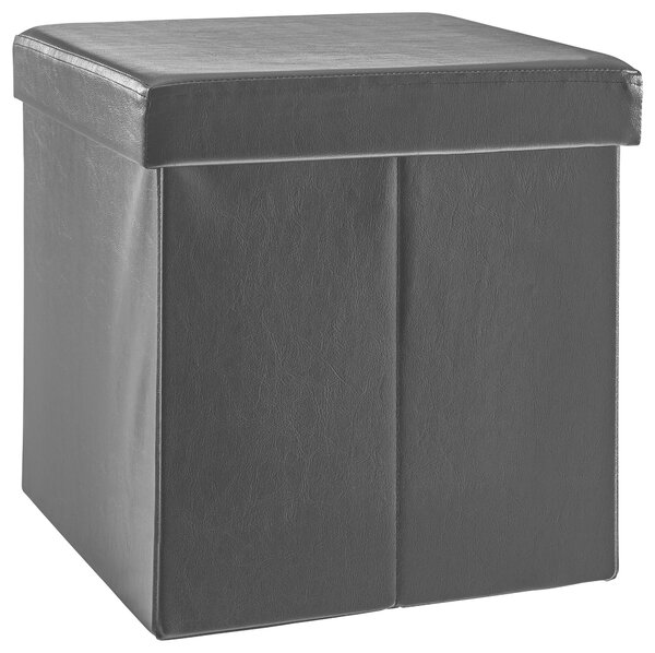 SEDACÍ BOX, textil, kompozitní dřevo, 38/38/38 cm Carryhome - Taburety