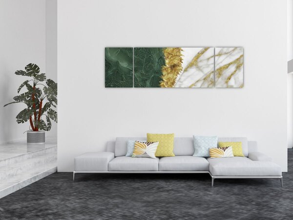 Obraz - Zelený mramor N⁰1 (170x50 cm)