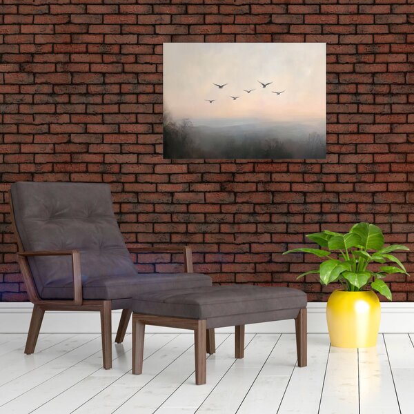 Obraz - Hejno ptáků (70x50 cm)