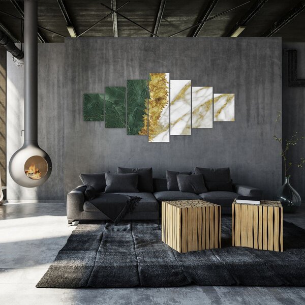 Obraz - Zelený mramor N⁰1 (210x100 cm)