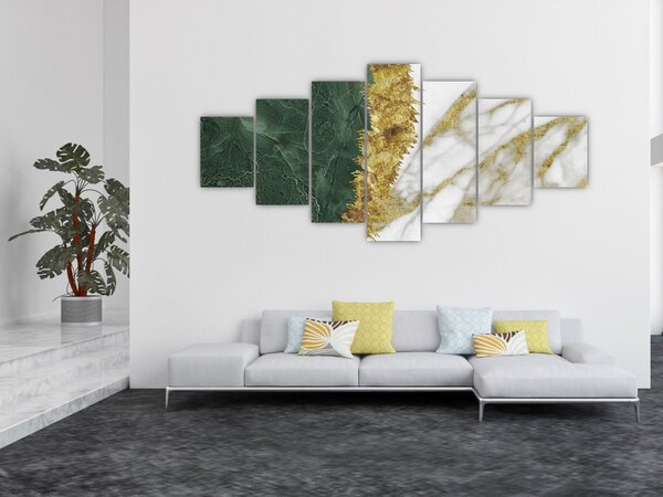 Obraz - Zelený mramor N⁰1 (210x100 cm)