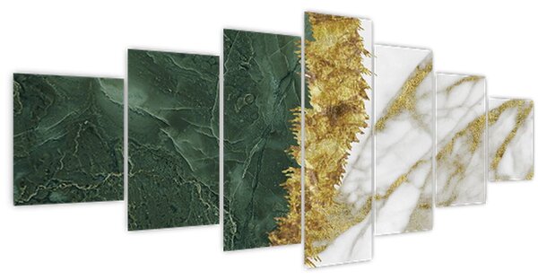 Obraz - Zelený mramor N⁰1 (210x100 cm)
