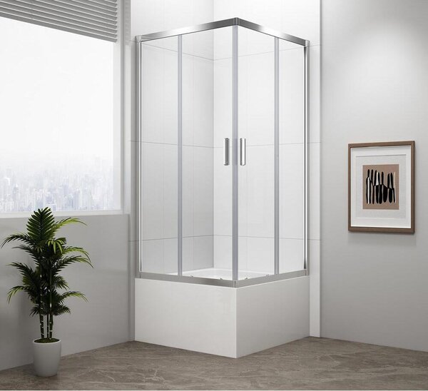 Sprchový kout CARMEN 800x800x1650 mm, čiré sklo