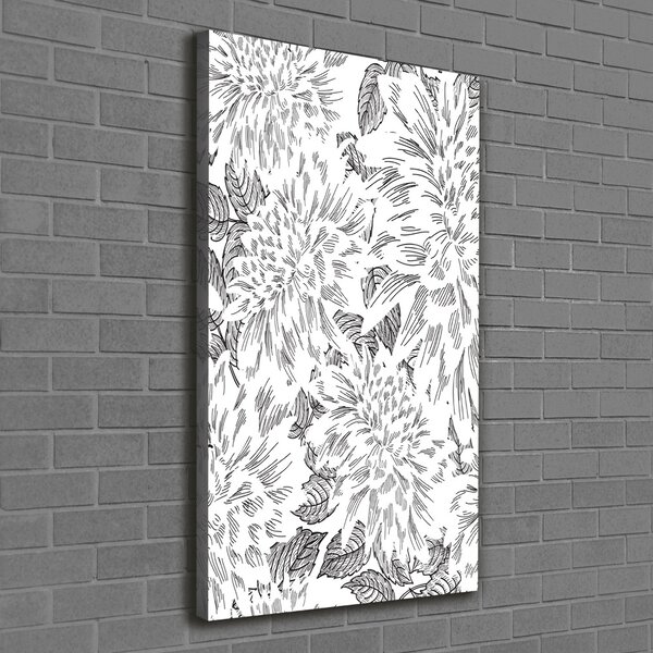 Vertikální Moderní obraz canvas na rámu Pivoňka ocv-104657062