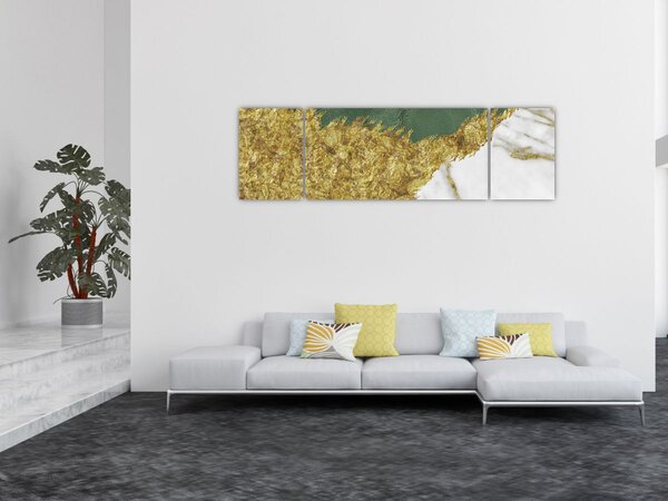Obraz - Zelený mramor N⁰2 (170x50 cm)