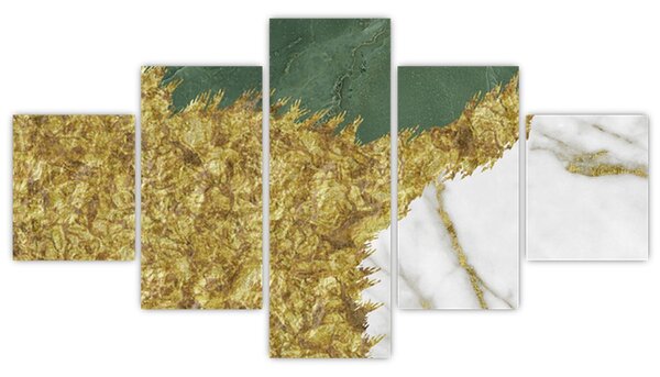Obraz - Zelený mramor N⁰2 (125x70 cm)