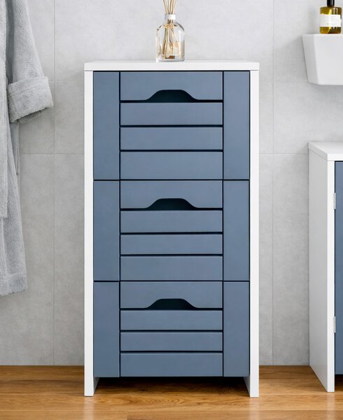 MIDI SKŘÍŇKA, antracitová, bílá, 38/76/28 cm MID.YOU - Koupelnové série, Online Only