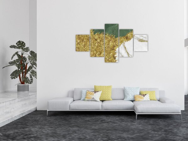 Obraz - Zelený mramor N⁰2 (125x70 cm)