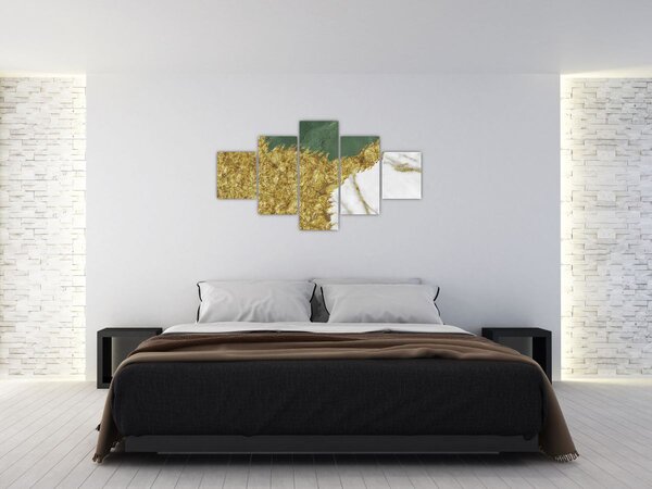 Obraz - Zelený mramor N⁰2 (125x70 cm)
