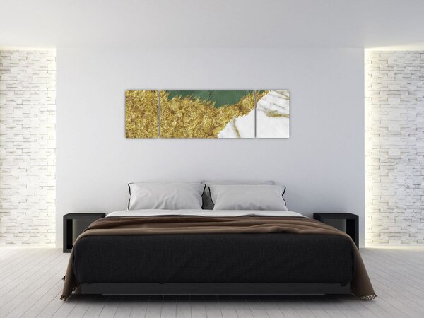 Obraz - Zelený mramor N⁰2 (170x50 cm)