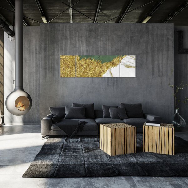 Obraz - Zelený mramor N⁰2 (170x50 cm)