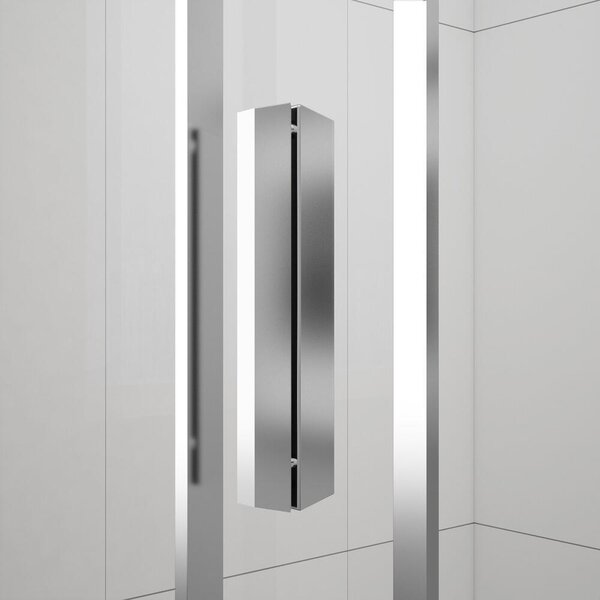 EASY LINE otočné sprchové dveře 880-1020 mm, sklo BRICK